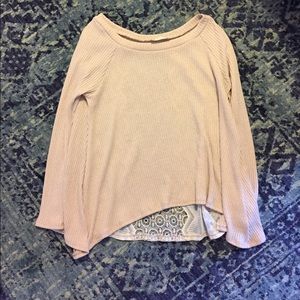 Altard State long sleeve with lace back