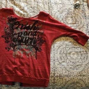 Crash and burn 3/4 length sleeve