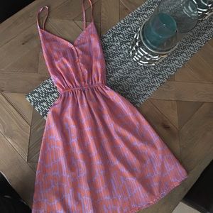 Orange and Purple Dress