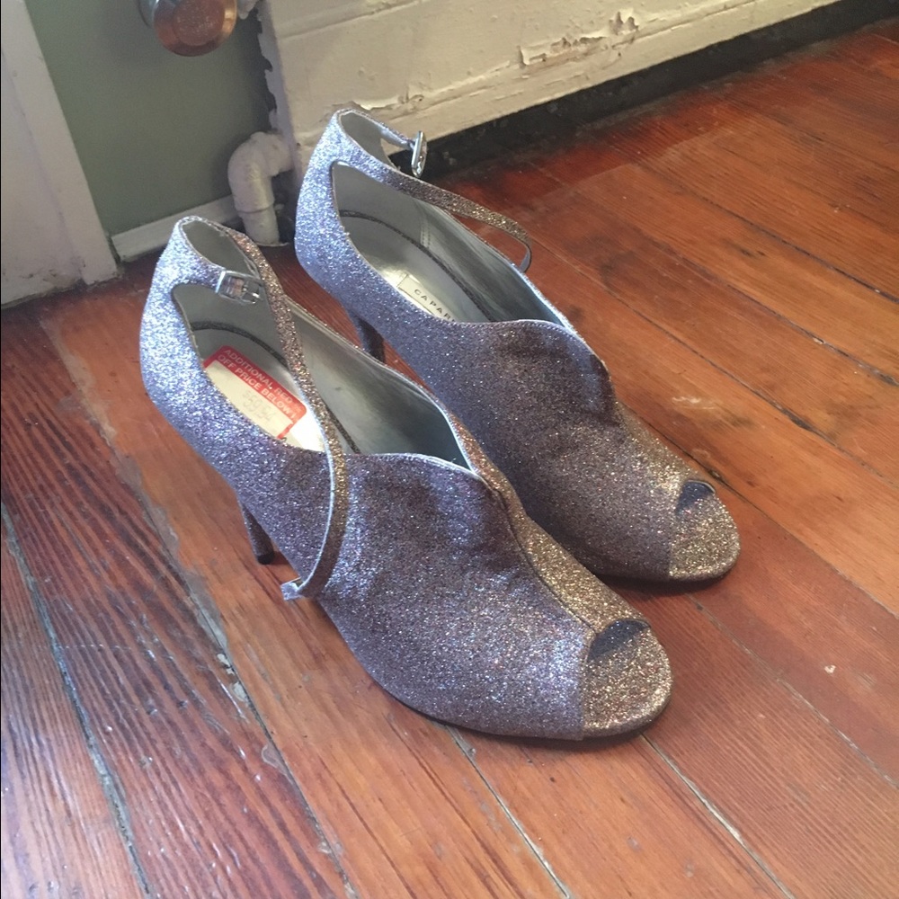 Caparros Rainbow Sparkly Heels - Size 8.5