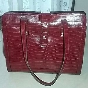 Burgundy Red Bag- can be used as laptop bag