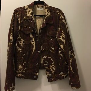 Dries Van Noten paisley denim jacket