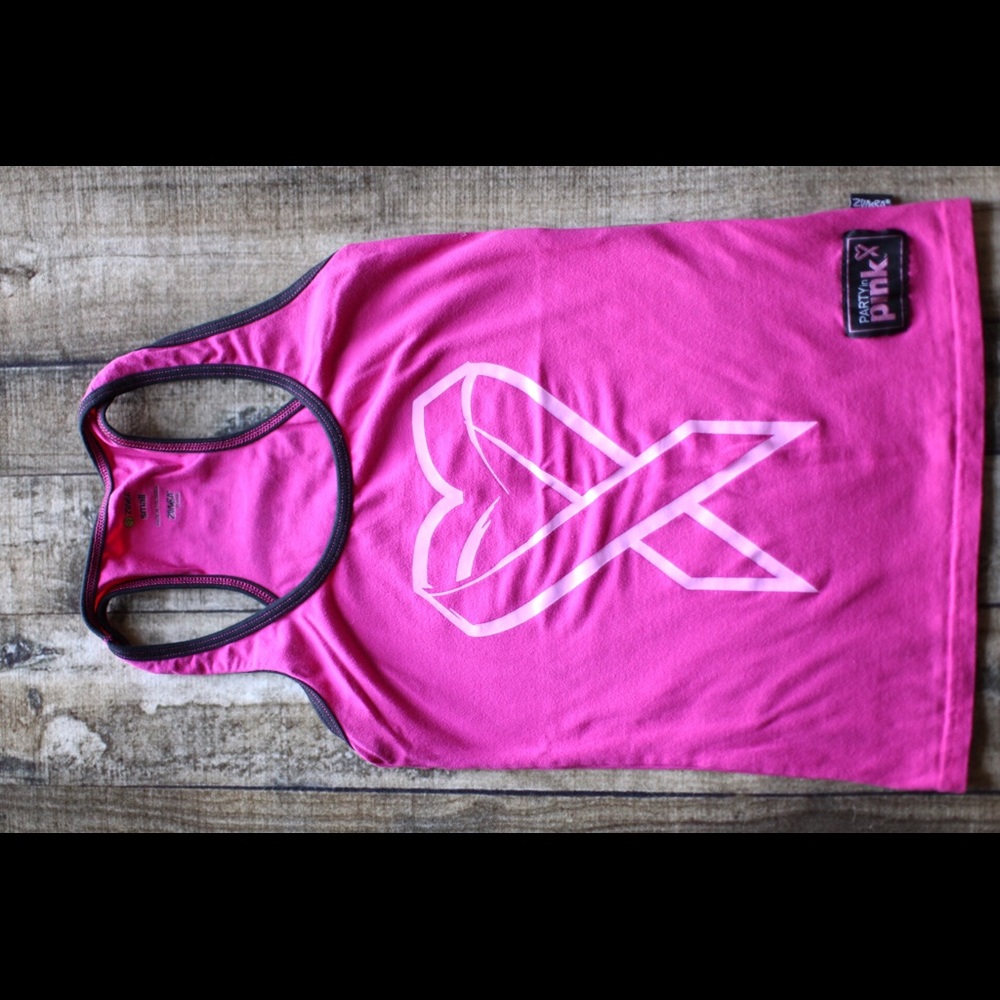 Party in Pink Zumba Racerback Tank