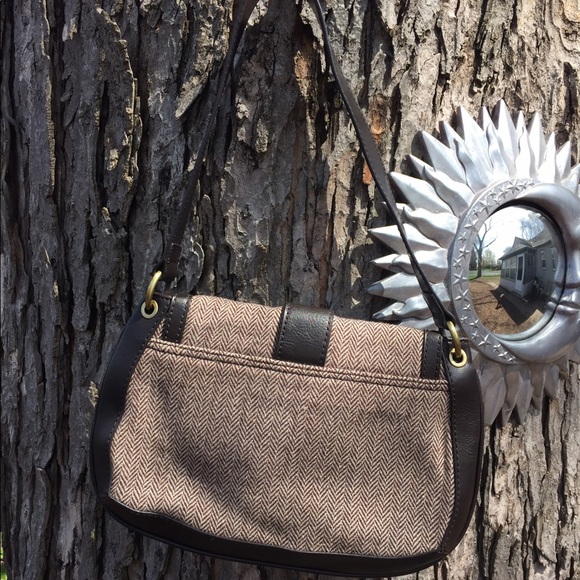 👒Ann Taylor Classy Herringbone Handbag👒 - Picture 2 of 3
