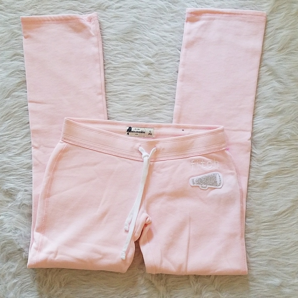 Abercombie & Fitch Pink Drawstring Sweatpants