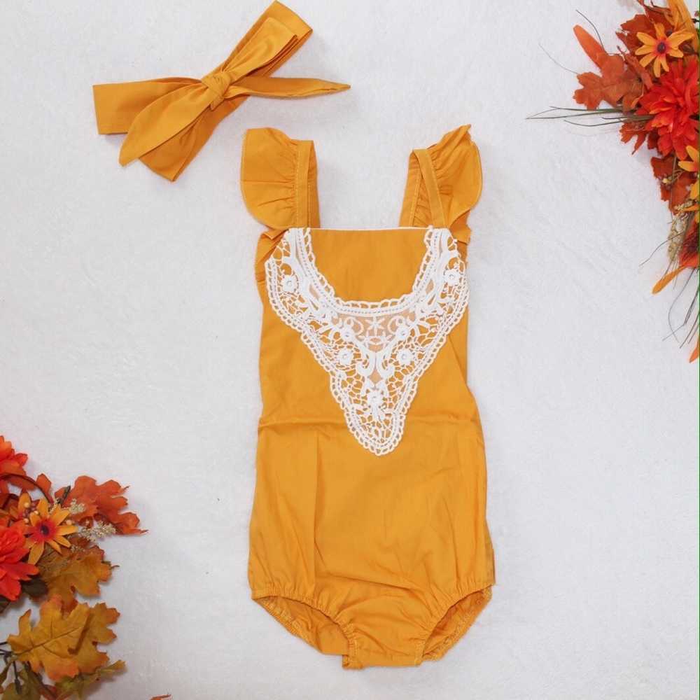 Summer romper & headband set