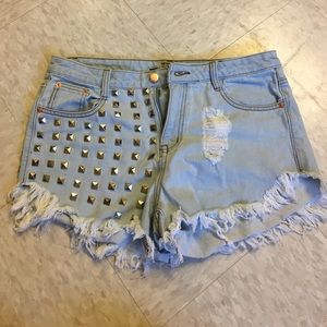 Denim shorts