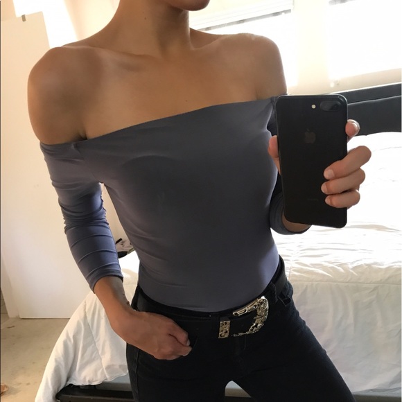 off the shoulder // bodysuit - Picture 3 of 5