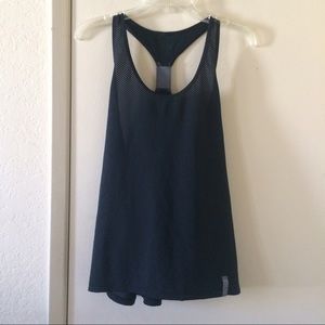 Black Under Armour mesh racerback tank top size XL