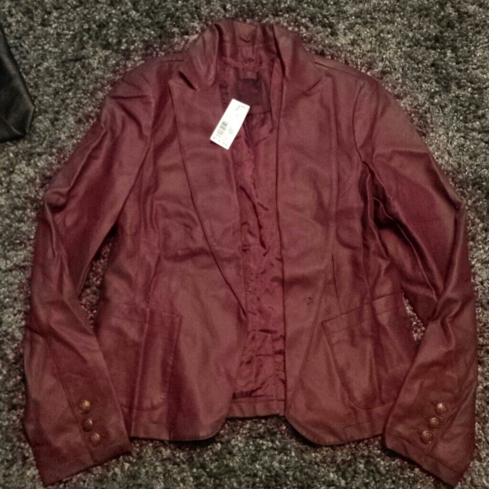 The Limited faux leather blazer