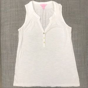 Lilly Pulitzer Essie Top, Resort White, XS