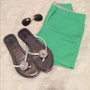 Carlos Santana Rhinestone Flip Flop Sandal Sz 10