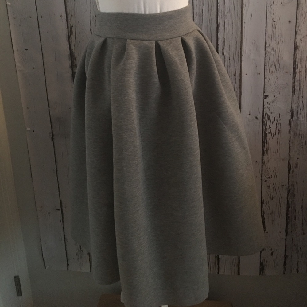 Gray Sweatshirt style skirt