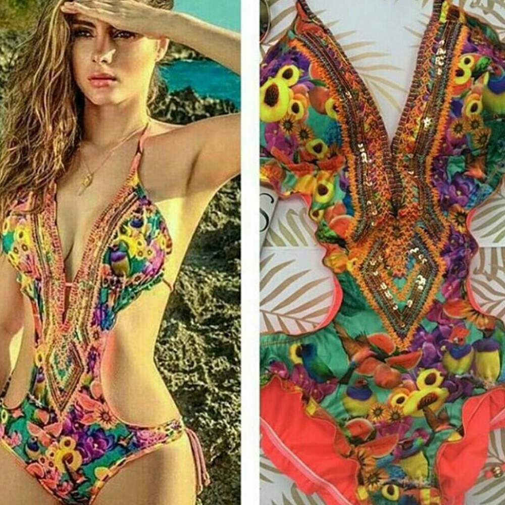 Colombian swimwear handmade tribikini