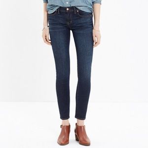 Madewell Skinny Skinny Crop Dark Wash