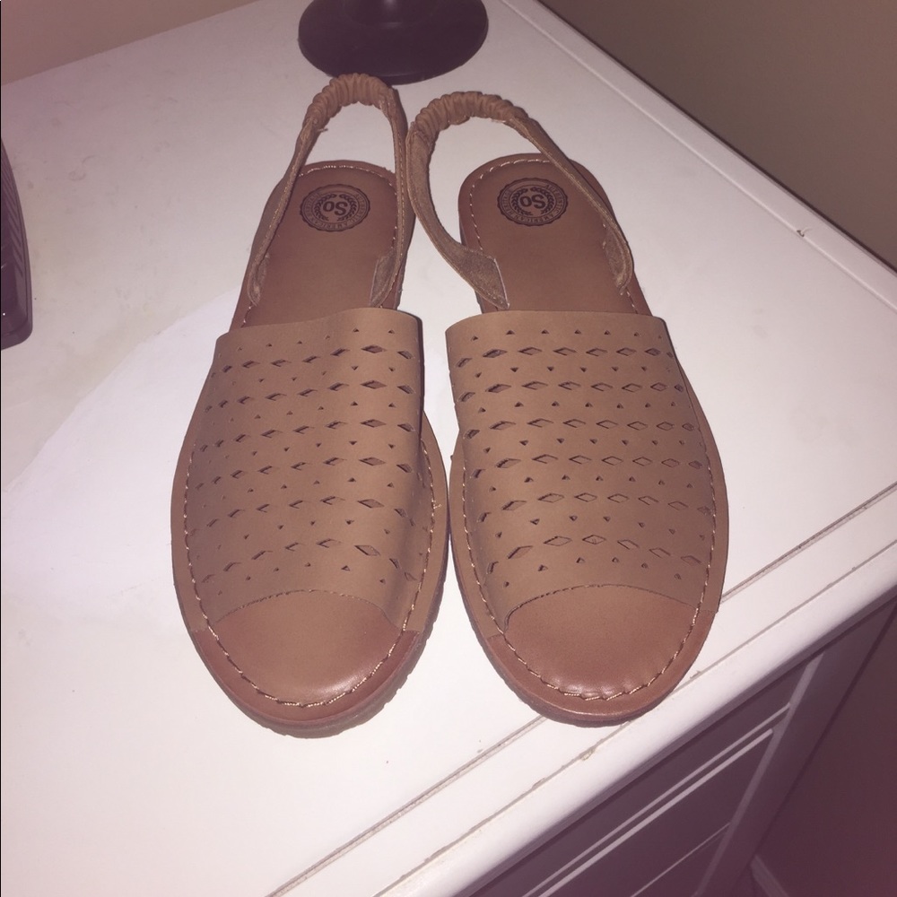 Tan sandals