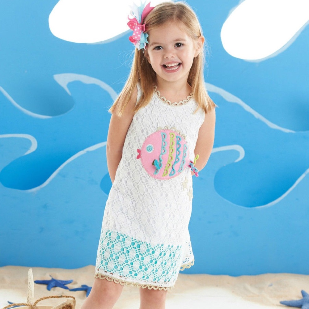 Mud Pie crochet beach cover-up