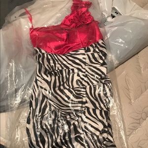 Fitted one shoulder dress