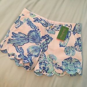Lilly Pulitzer scalloped shorts