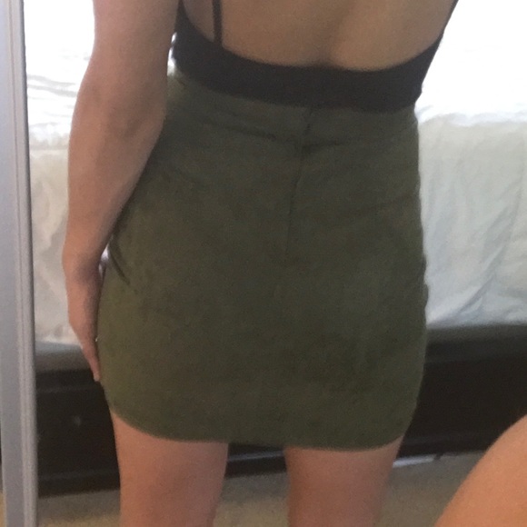 lace up suede // mini skirt - Picture 5 of 5