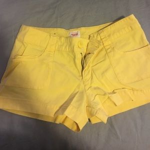 Yellow shorts