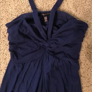 Full length blue max dress VS