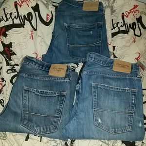 Mens Lot of 3 Abercrombie & Fitch Horton Jeans