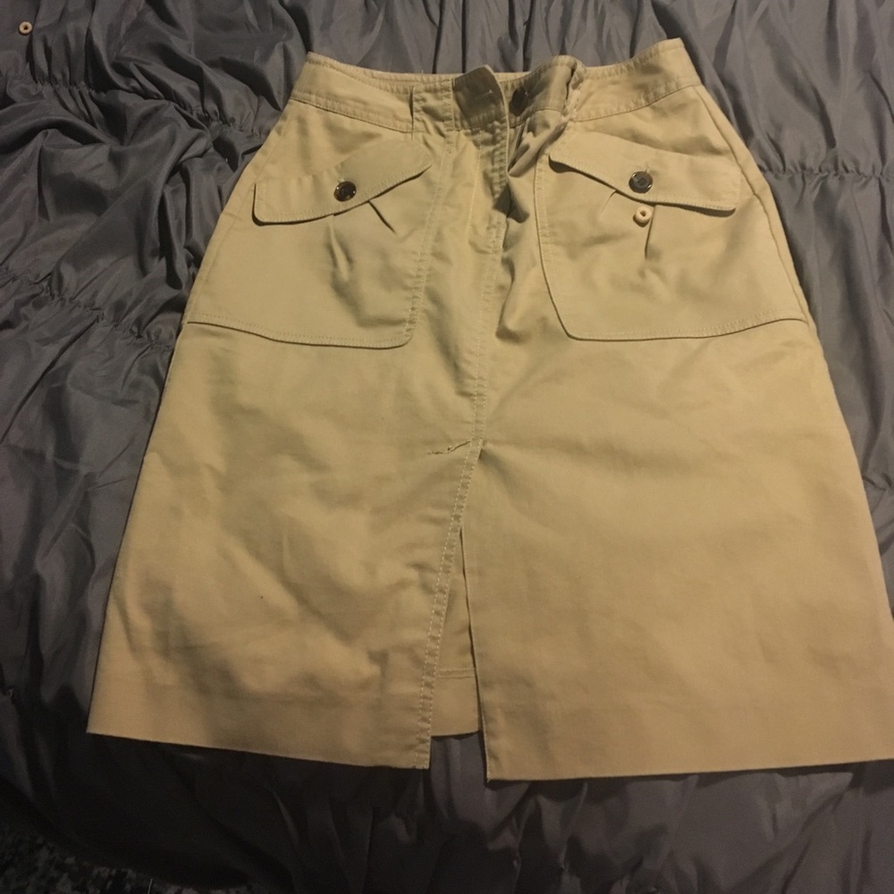 Khaki pencil skirt from Anthropologie size 2