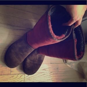 Vintage patchwork ugg boots!