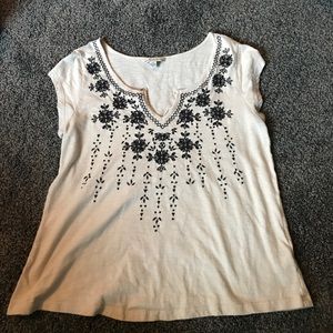 Embroidered Floral Blouse