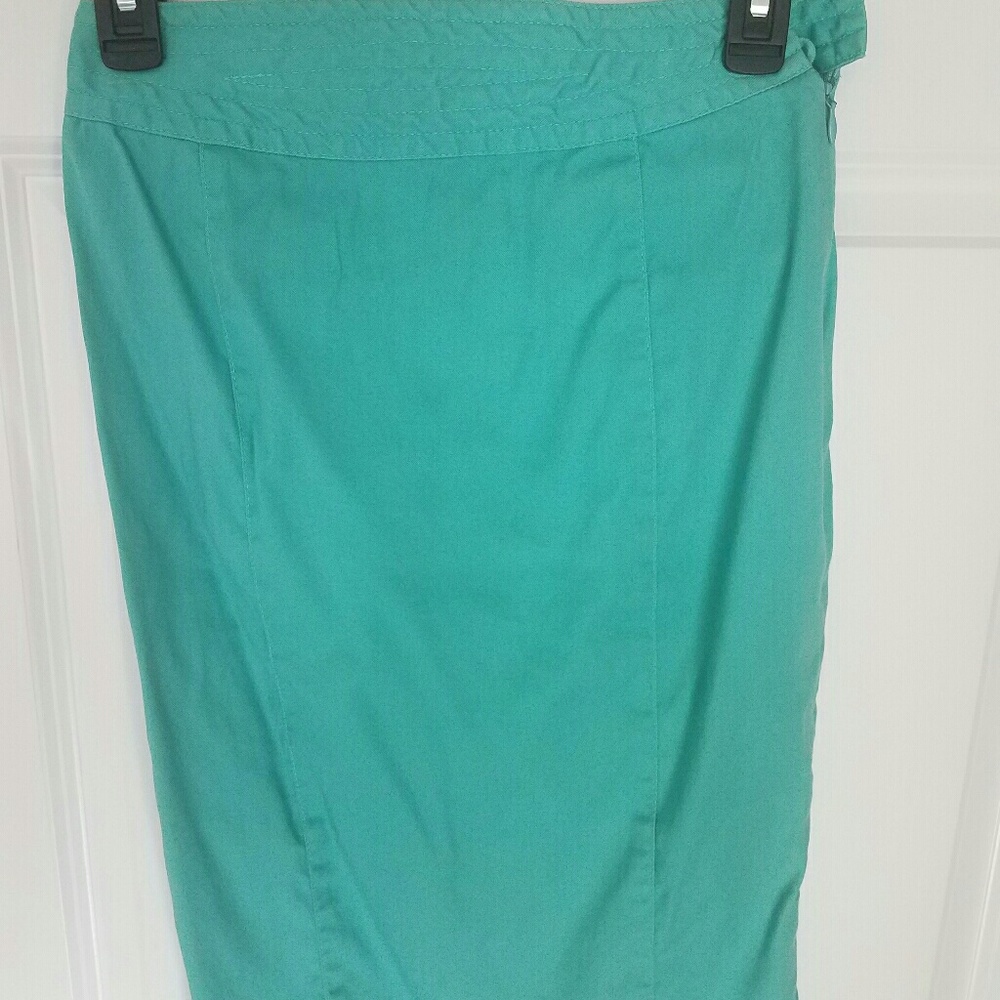 Catherine Malendrino Mint Pencil Skirt