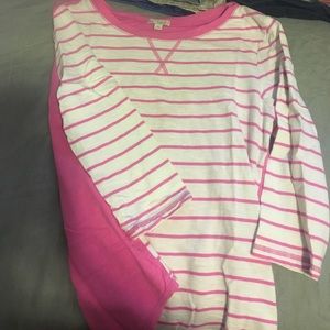 Pink striped shirt