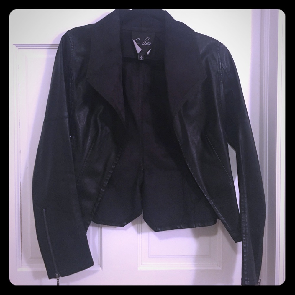 Faux leather jacket