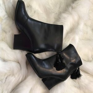 Rag & Bone Tacita Black Wedge Ankle Bootie Size 7