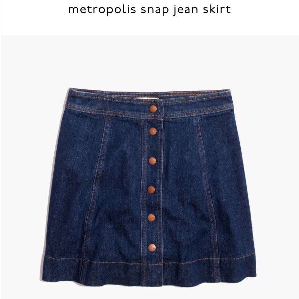 Madewell metropolis Jean skirt Sz 14 brand new!