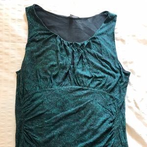 Halogen Black and Green Keyhole Tank