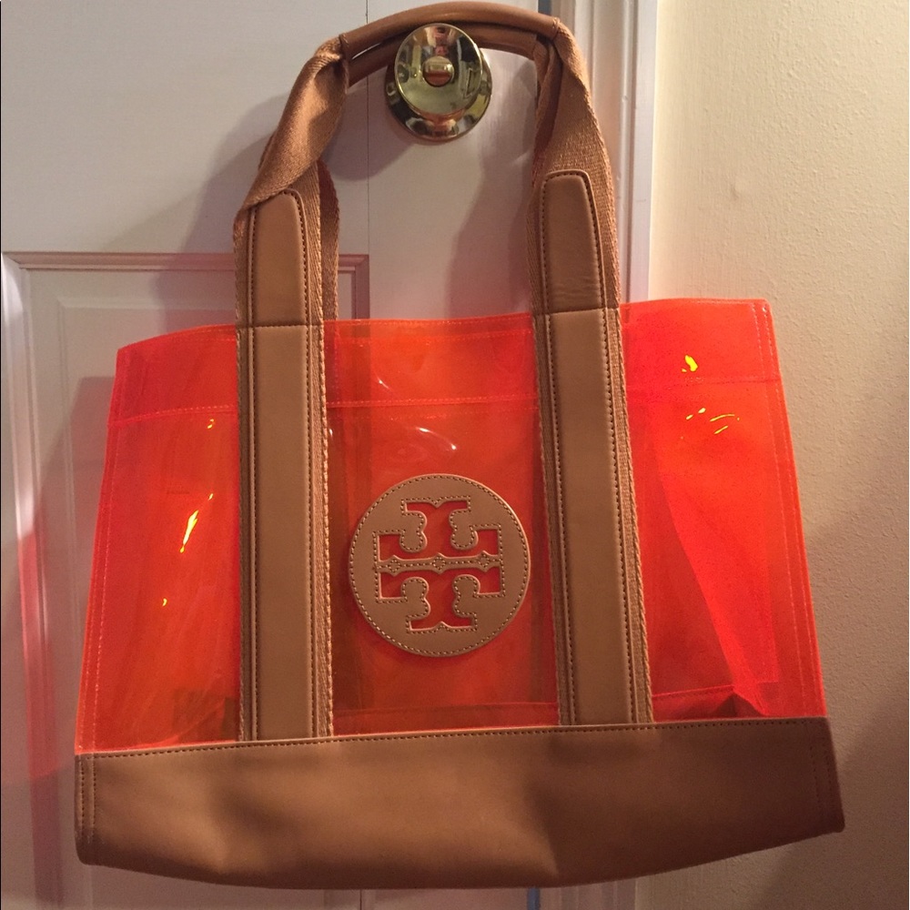 Tory Burch clear beach tote