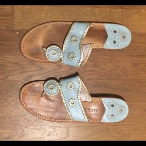 Jack Rogers light blue Navajo Sandals