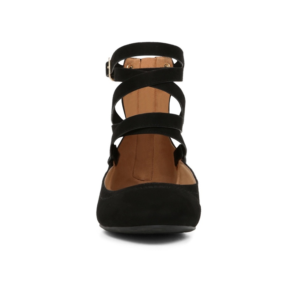 Black ankle strapped sandal