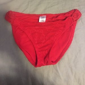 Red bathing suit bottom
