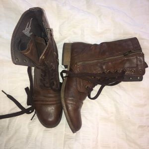 Brown Combat Boots