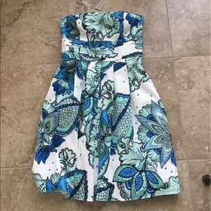 Nwt ann Taylor Strapless spring dress 6