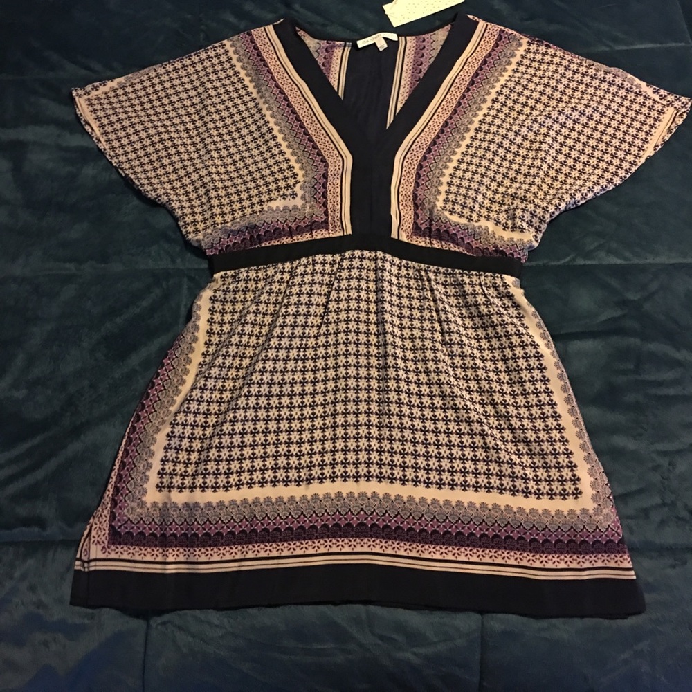 100% Silk Tunic NWT