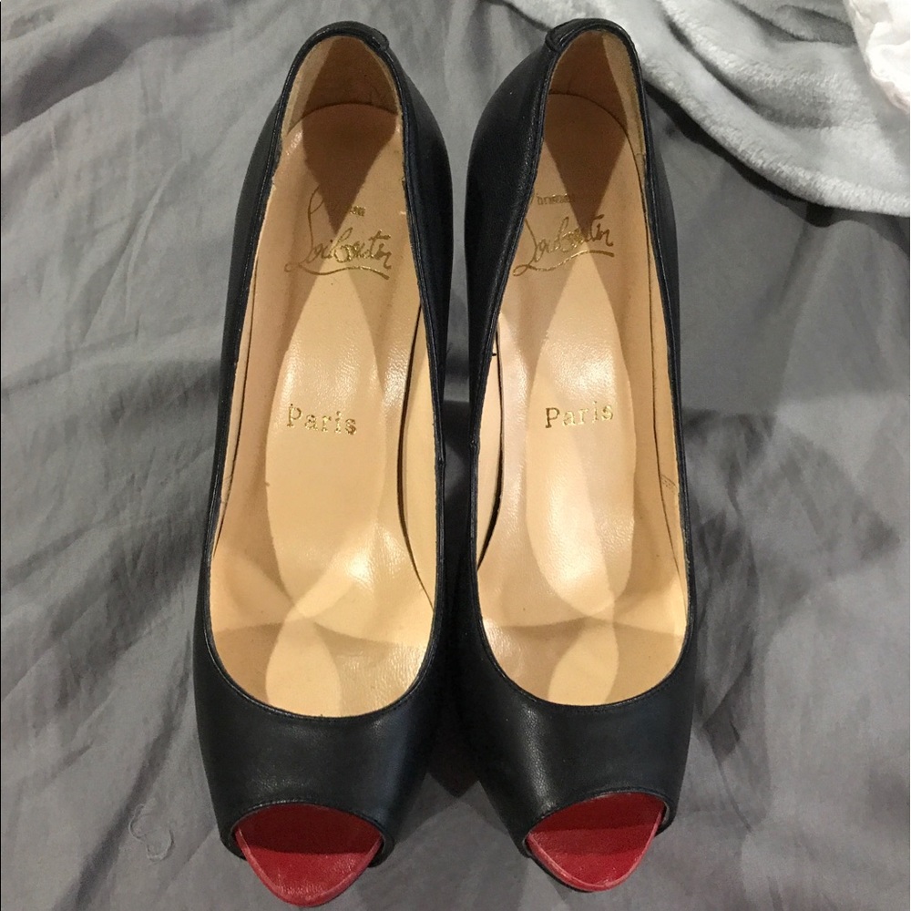 Christian Louboutin Peep-Toe Heels