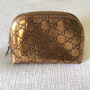 Gucci Guccisima leather cosmetic case