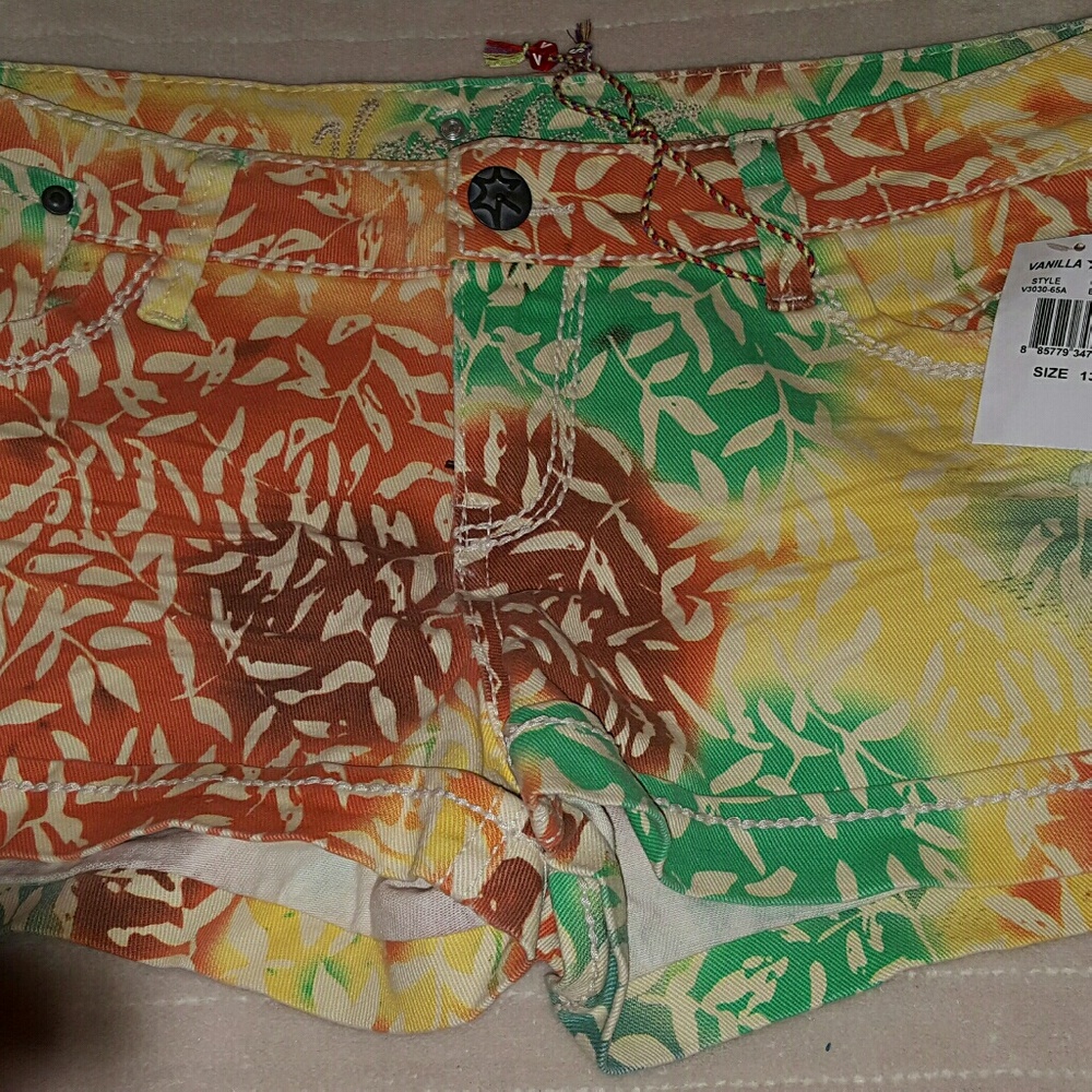 Multi-color Short Shorts