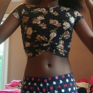 Floral crop top