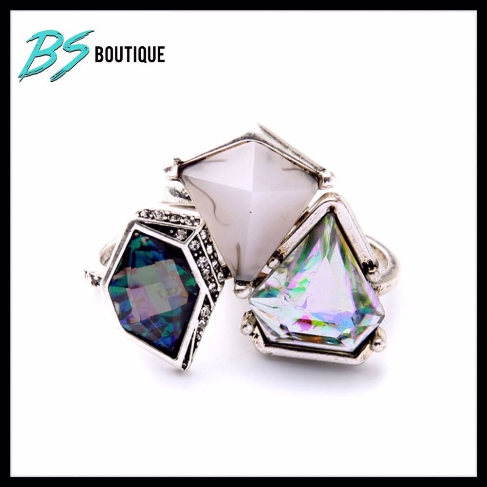 ⚡️RESTOCKED⚡️3Pcs Trendy Geometric FestivalRings