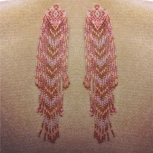 Handmade Native American Blush Aubade Earrings