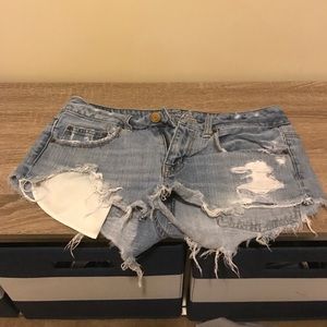 American Eagle Distressed Jean Shorts